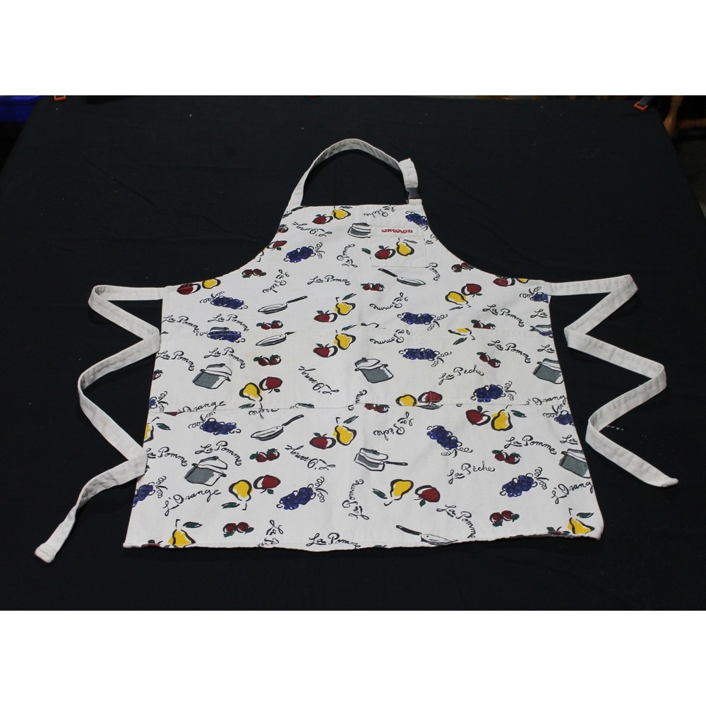 Circulon 100% Cotton Kitchen Apron Fruit Cookware Print Adjustable Chef Cooking